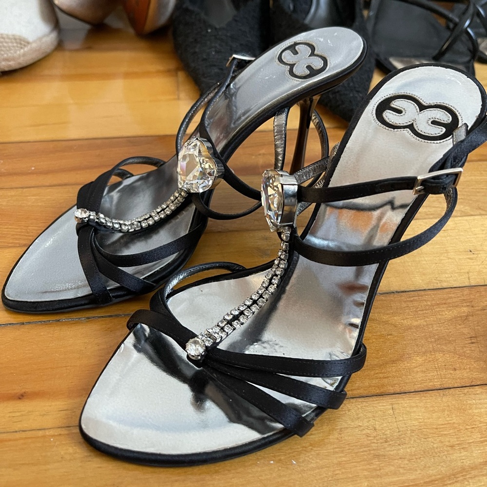 Vintage Escada heeled sandals circa 2002-2005.